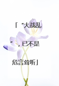 “大战乱”，已不是危言耸听
