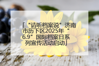 “请听档案说”济南市历下区2025年“6.9”国际档案日系列宣传活动启动