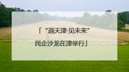 “遇天津·见未来”民企沙龙在津举行