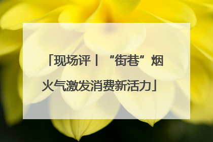 现场评丨“街巷”烟火气激发消费新活力