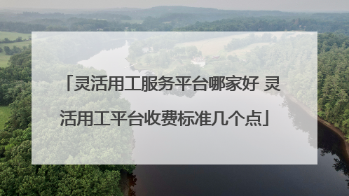 灵活用工服务平台哪家好 灵活用工平台收费标准几个点