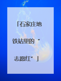 石家庄地铁站里的“志愿红”