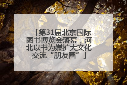 第31届北京国际图书博览会落幕，河北以书为媒扩大文化交流“朋友圈”