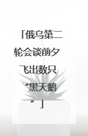 俄乌第二轮会谈前夕 飞出数只 “黑天鹅”