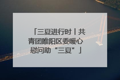 三夏进行时丨共青团睢阳区委暖心慰问助“三夏”
