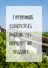 世界地质公园兴文石海获颁“行读四川”研学品牌
