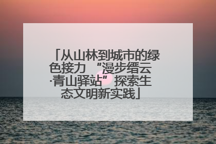 从山林到城市的绿色接力 “漫步缙云·青山驿站”探索生态文明新实践