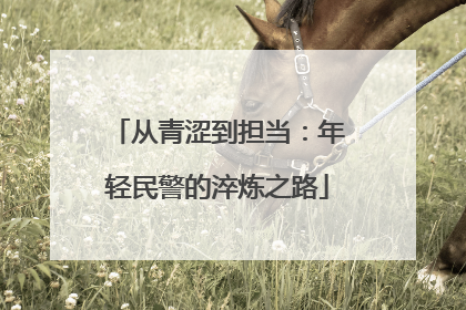 从青涩到担当：年轻民警的淬炼之路