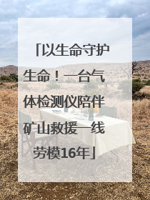 以生命守护生命！一台气体检测仪陪伴矿山救援一线劳模16年