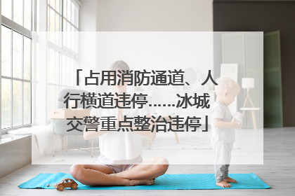 占用消防通道、人行横道违停……冰城交警重点整治违停