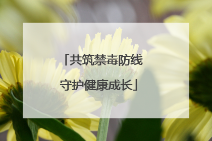 共筑禁毒防线 守护健康成长