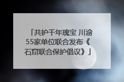 共护千年瑰宝 川渝55家单位联合发布《石窟联合保护倡议》