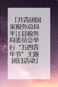 共青团国家税务总局平江县税务局委员会举行“五四青年节”主题团日活动