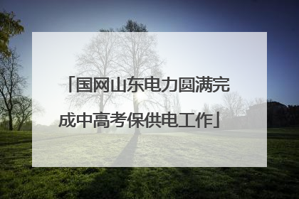 国网山东电力圆满完成中高考保供电工作