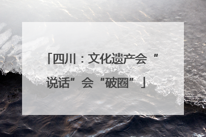 四川：文化遗产会“说话”会“破圈”