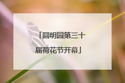 圆明园第三十届荷花节开幕