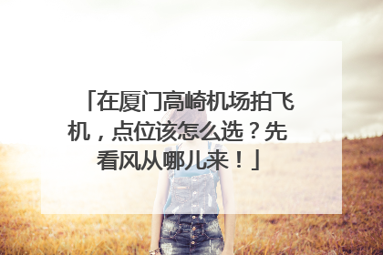 在厦门高崎机场拍飞机，点位该怎么选？先看风从哪儿来！