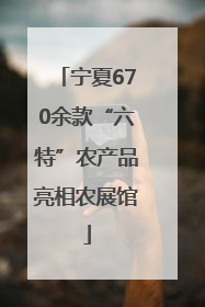 宁夏670余款“六特”农产品亮相农展馆