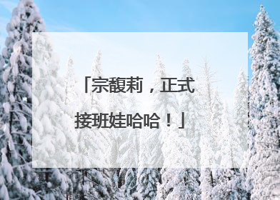 宗馥莉，正式接班娃哈哈！