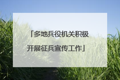 多地兵役机关积极开展征兵宣传工作