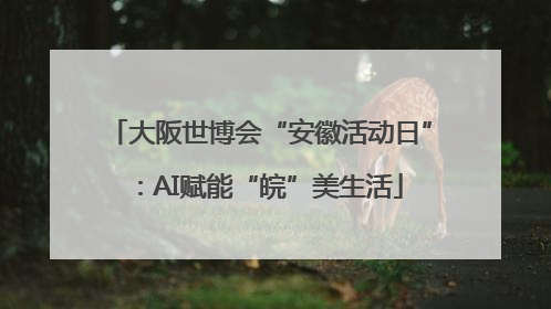 大阪世博会“安徽活动日”：AI赋能“皖”美生活