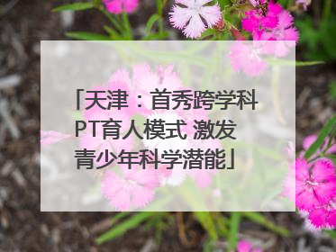 天津：首秀跨学科PT育人模式 激发青少年科学潜能