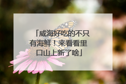 威海好吃的不只有海鲜！来看看里口山上新了啥
