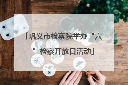巩义市检察院举办“六一”检察开放日活动