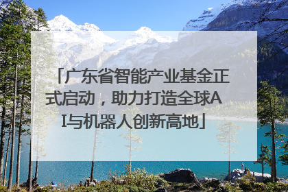 广东省智能产业基金正式启动，助力打造全球AI与机器人创新高地
