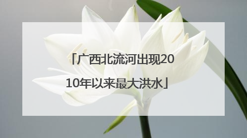 广西北流河出现2010年以来最大洪水