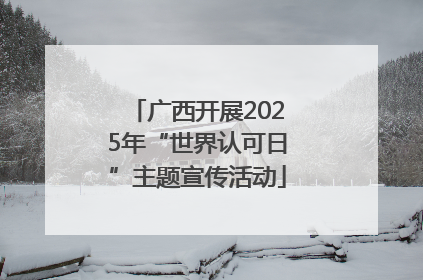 广西开展2025年“世界认可日”主题宣传活动