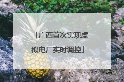 广西首次实现虚拟电厂实时调控