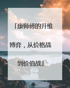 康师傅的升维博弈，从价格战到价值战