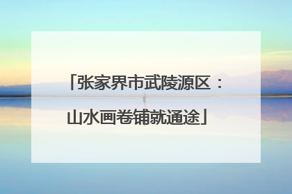 张家界市武陵源区：山水画卷铺就通途