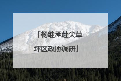 杨继承赴尖草坪区政协调研