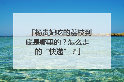 杨贵妃吃的荔枝到底是哪里的？怎么走的“快递”？