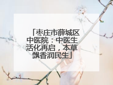 枣庄市薛城区中医院：中医生活化再启，本草飘香润民生