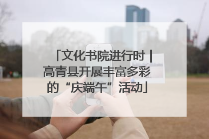 文化书院进行时｜高青县开展丰富多彩的“庆端午”活动