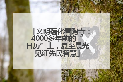 文明蕴化看陶寺：4000多年前的“日历”上，夏至晨光见证先民智慧