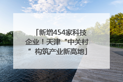 新增454家科技企业！天津“中关村”构筑产业新高地