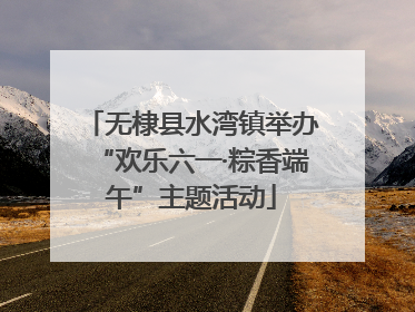 无棣县水湾镇举办“欢乐六一·粽香端午”主题活动