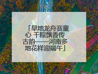 旱地龙舟赛童心 千粽飘香传古韵——河南多地花样迎端午