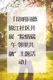 昆明同德锦江社区开展“粽情端午 邻里共融”主题活动