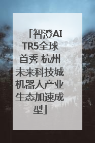 智澄AITR5全球首秀 杭州未来科技城机器人产业生态加速成型
