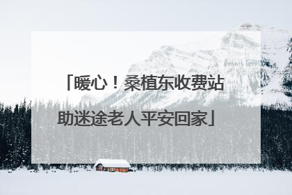 暖心！桑植东收费站助迷途老人平安回家