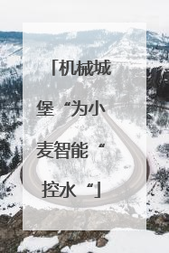 机械城堡“为小麦智能“控水“