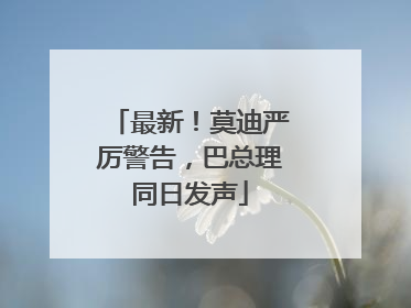最新！莫迪严厉警告，巴总理同日发声