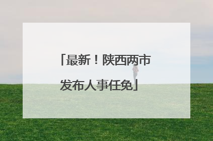 最新！陕西两市发布人事任免