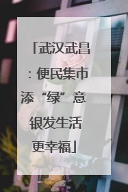 武汉武昌：便民集市添“绿”意 银发生活更幸福