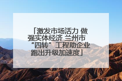 激发市场活力 做强实体经济 兰州市“四转”工程助企业跑出升级加速度